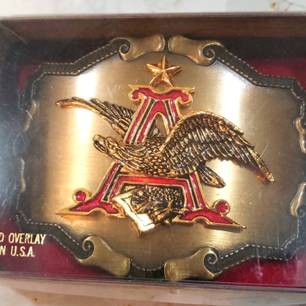 Vintage Anheuser Busch Eagle belt buckle